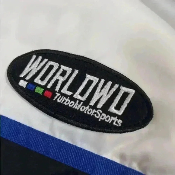 Block Colour Racing Sports Oversized Jacket Motocross Divided Women’s size M H&M - Picture 11 of 16